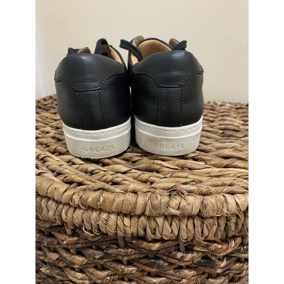 Greats Brooklyn Royale unisex Size 9.5 Black Leather Causal Sneakers Shoes main image 6